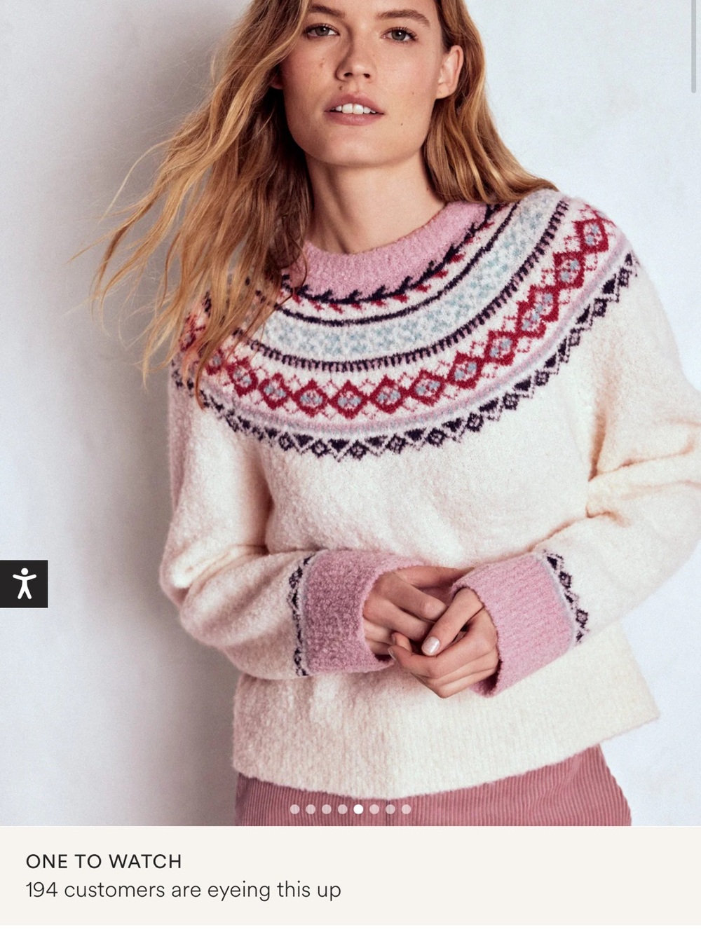 BODEN NWT M SWEATER